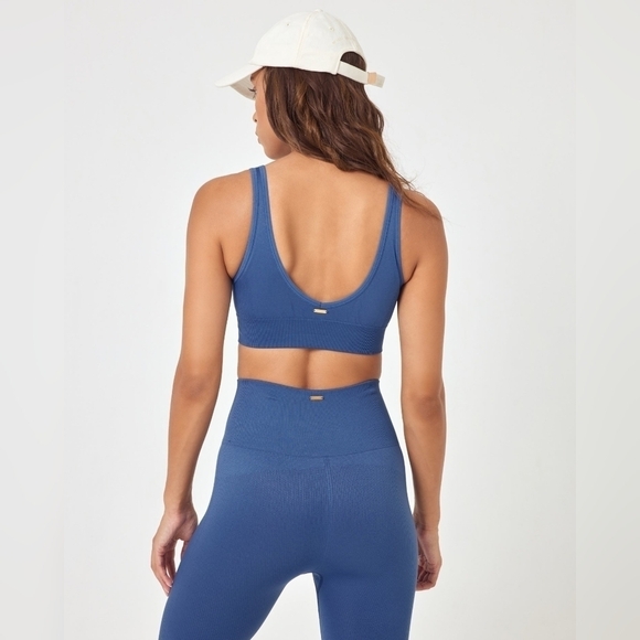 L*Space Work It Bra in True Blue Size M/L - Picture 3 of 13
